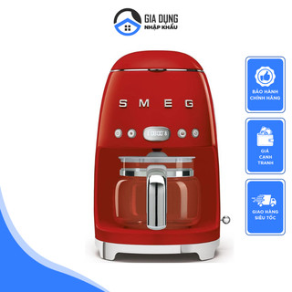 Máy pha cà phê smeg dcf02, smeg coffee machine, công suất 1050w, nhập đức, bh 12 tháng