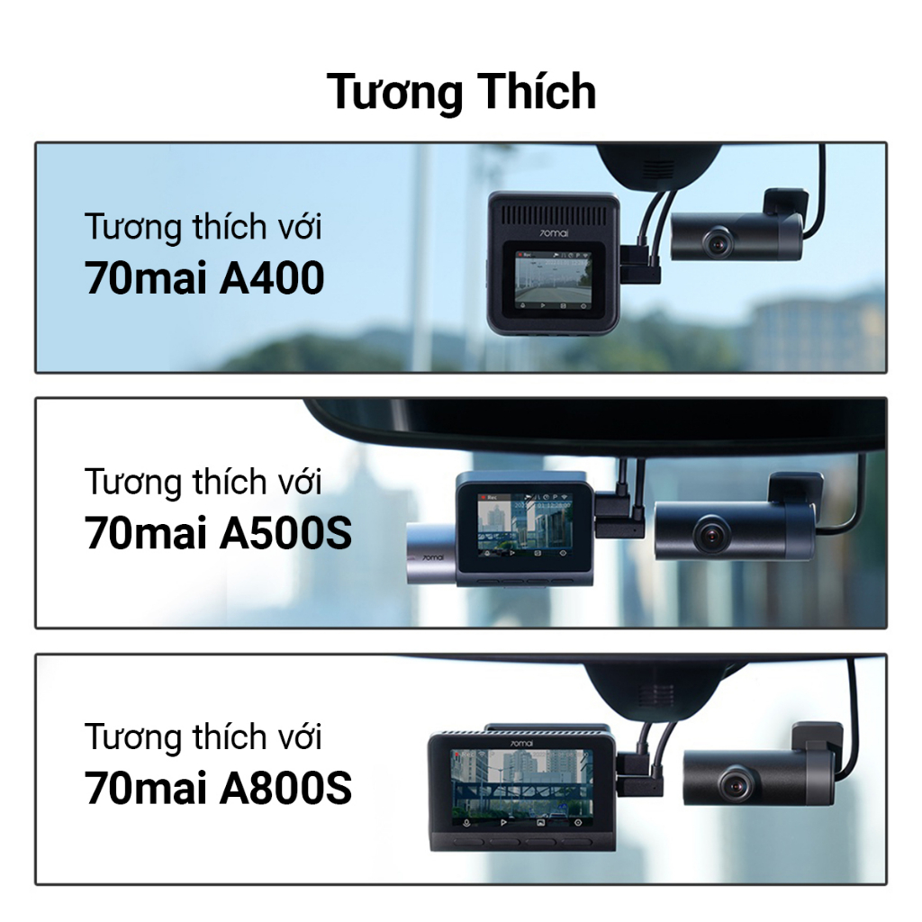 Camera hành trình trong xe 70mai FC02 chỉ sử dụng cho các dòng A500S, A400, A800S (Không sử dụng được với camera sau) | BigBuy360 - bigbuy360.vn