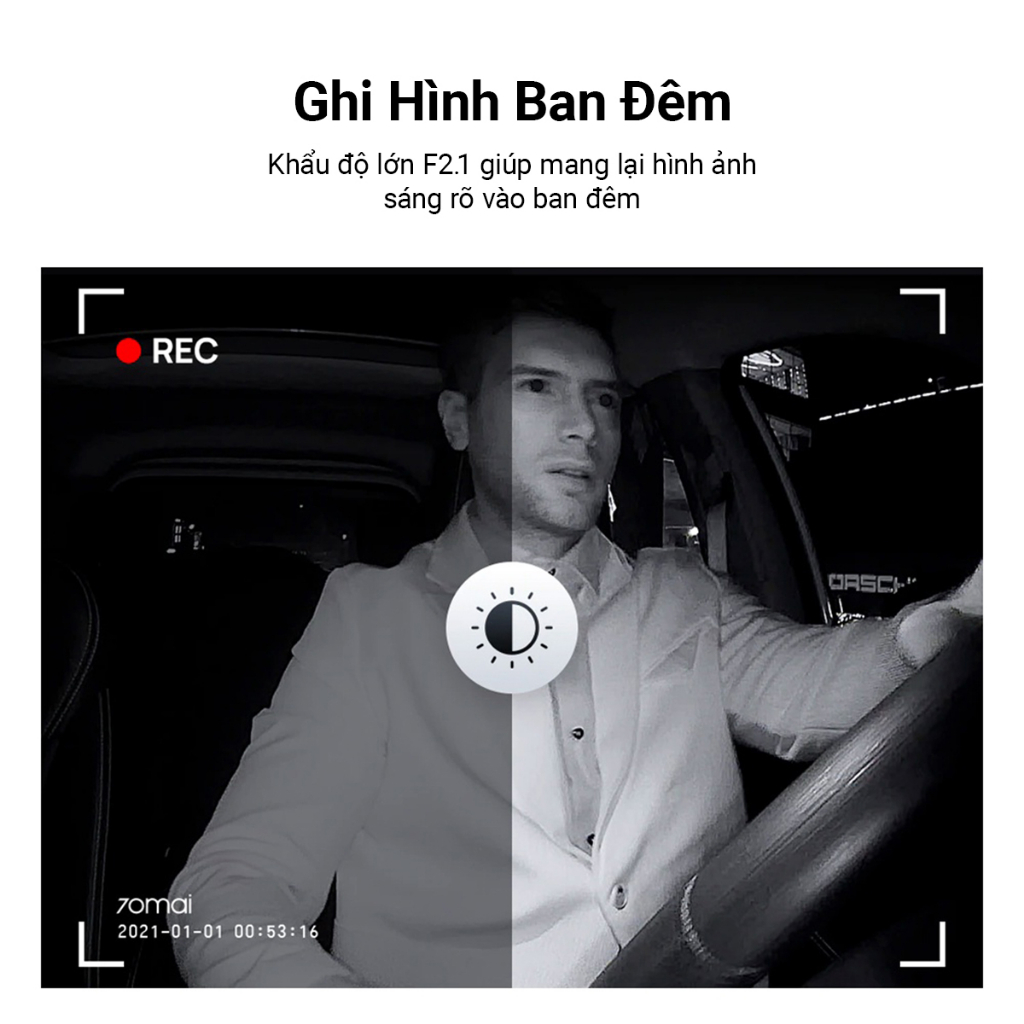 Camera hành trình trong xe 70mai FC02 chỉ sử dụng cho các dòng A500S, A400, A800S (Không sử dụng được với camera sau) | BigBuy360 - bigbuy360.vn