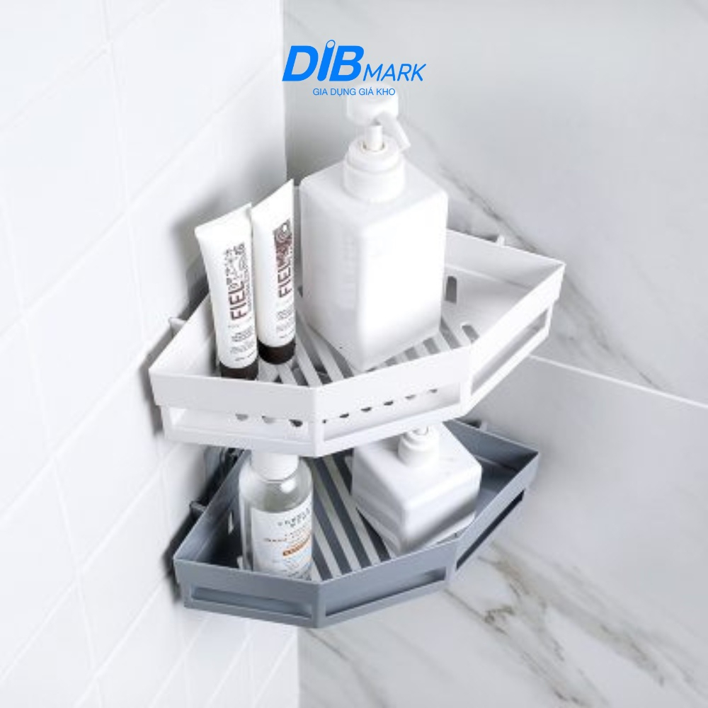 Kệ nhà tắm hình tam giác dán tường chịu lực siêu chắc, kệ góc đựng nhà tắm, nhà bếp đa năng