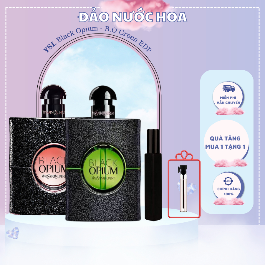 Nước hoa y.s.l black opium 10ml sale khuyễn mãi nước hoa nữ y.s.l đẳng cấp tinh tế đảo nước hoa - A23