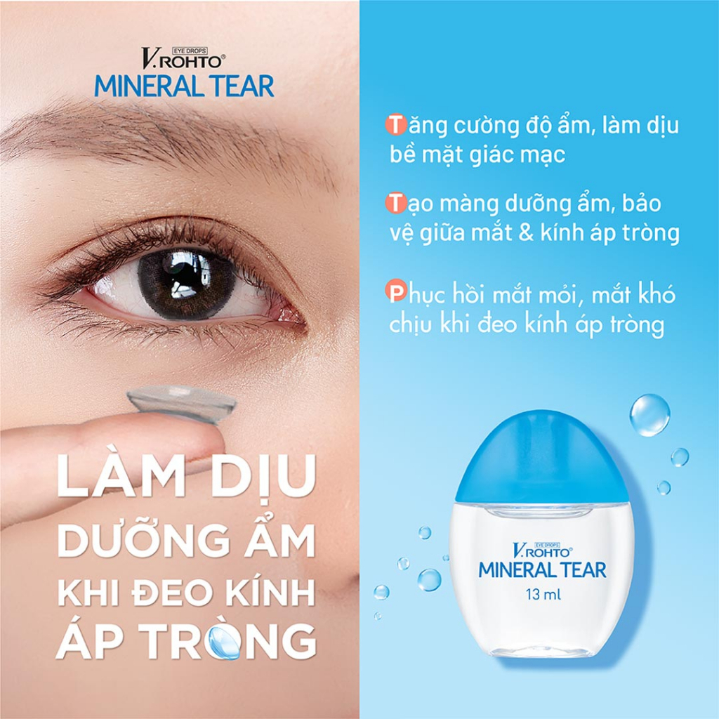 Dung Dịch Nhỏ Mắt V.Rohto Mineral Tear 13ml Hasaki Sản Phẩm Chính Hãng