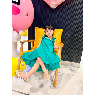 đầm hở lưng cho mẹ và bé gái ( tặng bờm)