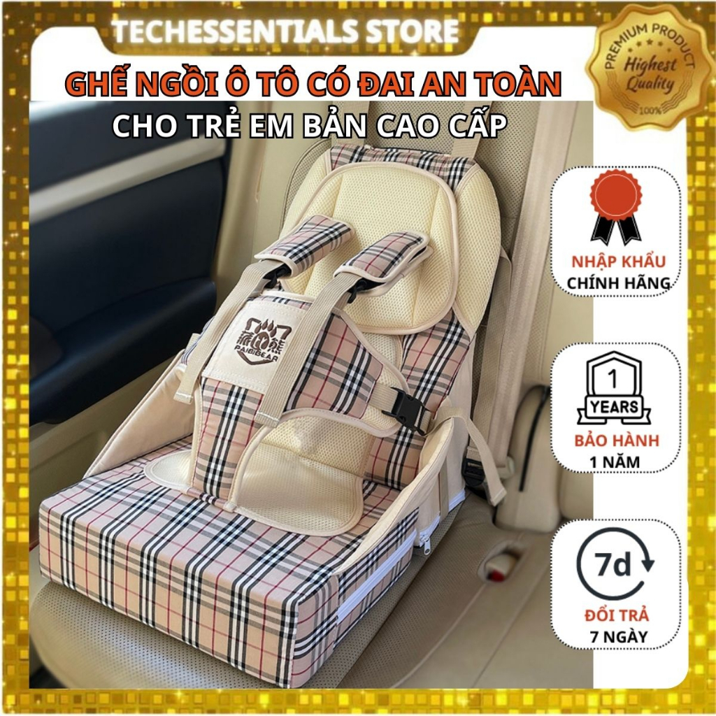 Ghế ngồi ô tô cho bé cao cấp chắc chắn,đai ngồi ghế cho bé cố định,dây đai an toàn cho bé,ghế ngồi xe hơi cho trẻ