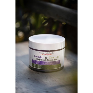 Muối tẩy tế bào chết, giảm thâm cơ thể lavender & neem - lavender & neem body scrub 350gram