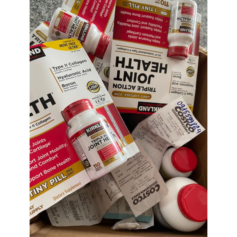 Viên uống hỗ trợ xương khớp Kirkland Signature Triple Action Joint Health - Hộp 110 viên