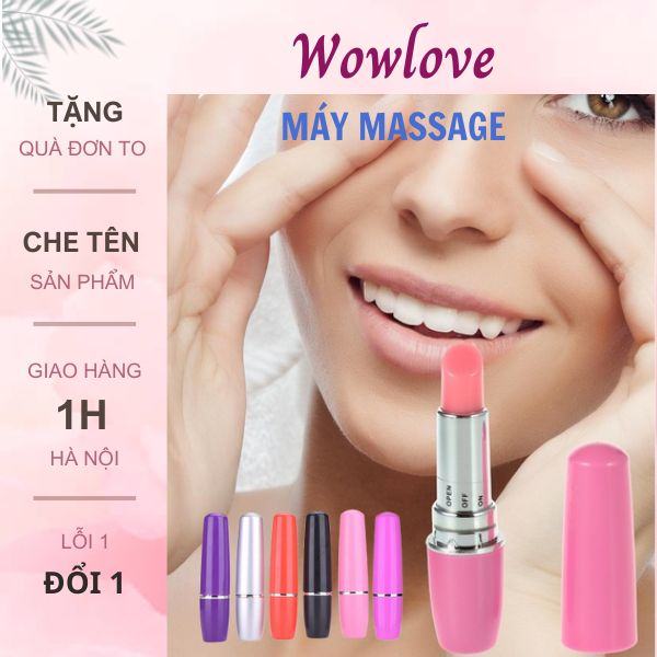 Máy massage mắt cầm tay mini kiểu son môi chống thâm quầng, giảm căng thẳng