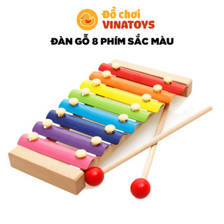 Đồ chơi giáo dục nhạc cụ đàn gỗ 8 âm giúp bé học màu sắc, kích thích thính giác phát triển Đồ chơi thông minh VINATOYS