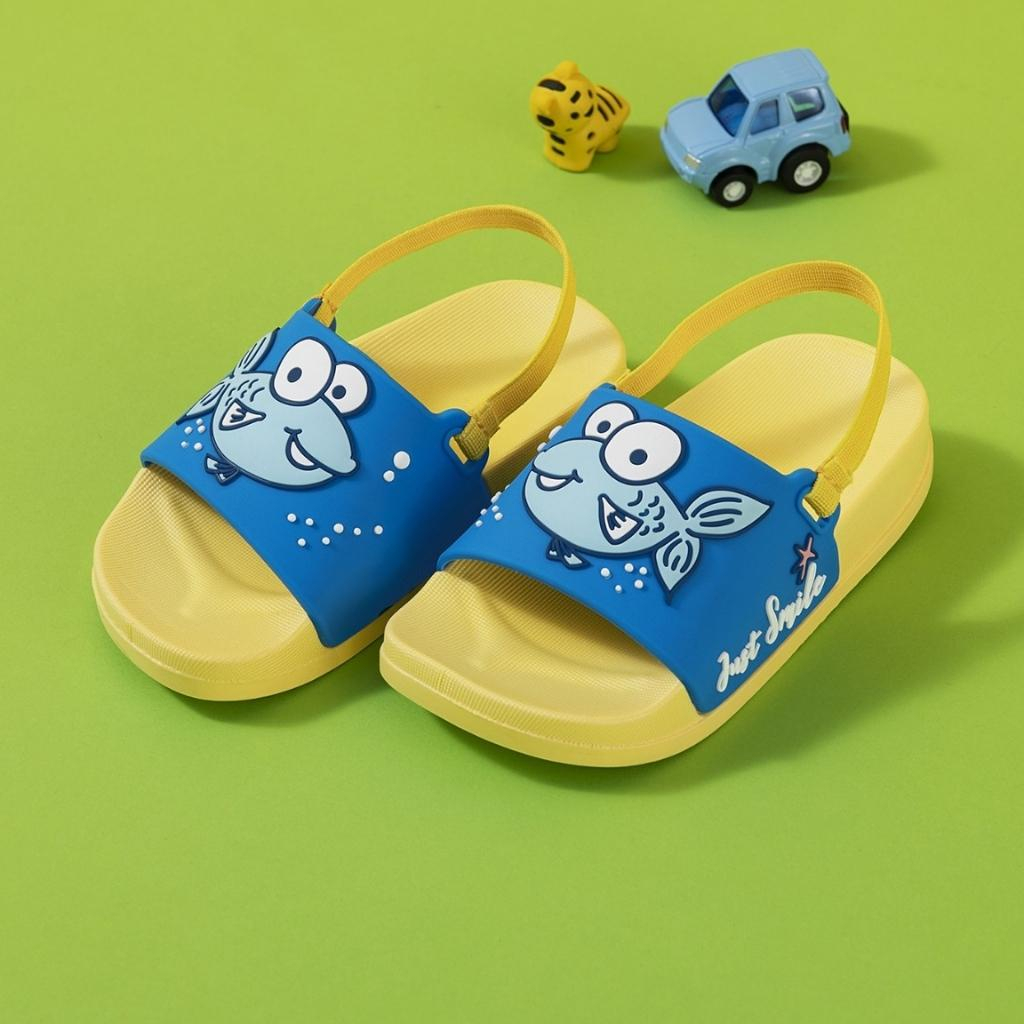 Dép lê có quai siêu nhẹ, siêu êm chống trơn trượt cho bé chân 12cm-15cm