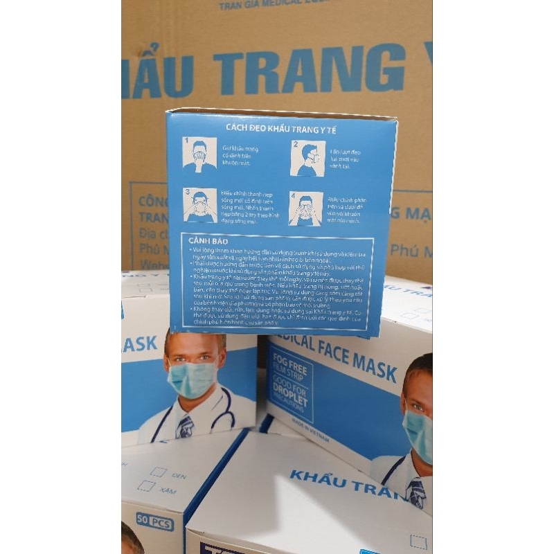 [ Chính hãng ] Khẩu trang y tế TGi , hộp 50 cái khẩu trang y tế. khách sỉ giá rẻ