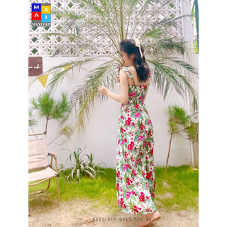 Đầm Maxi Cánh Tiên Xẻ Tà( kèm feedback) Khoe Chân Dài Siêu Model, chất đũi( hàng thiết kế có size)