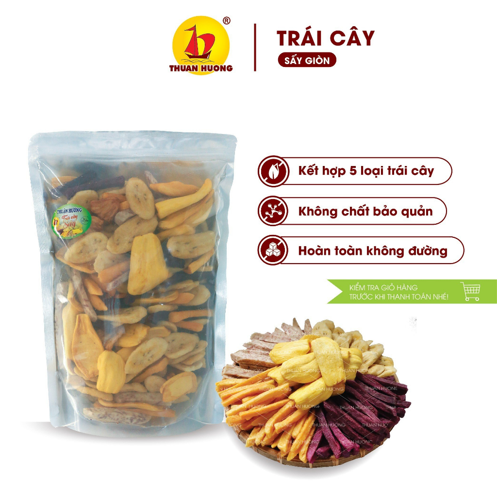 Trái cây sấy Thuận Hương 500gr Túi zip