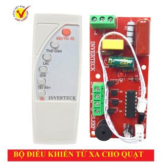 Mạch quạt điều khiển từ xa có cầu chì bảo vệ quá tải, mạch to đủ linh kiện - LOẠI TỐT NHẤT INVERTECH