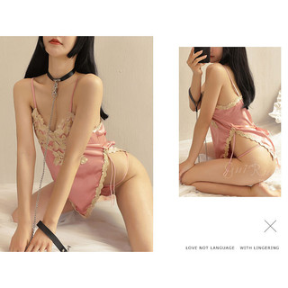 Đầm ngủ lụa phối ren TuTu L313