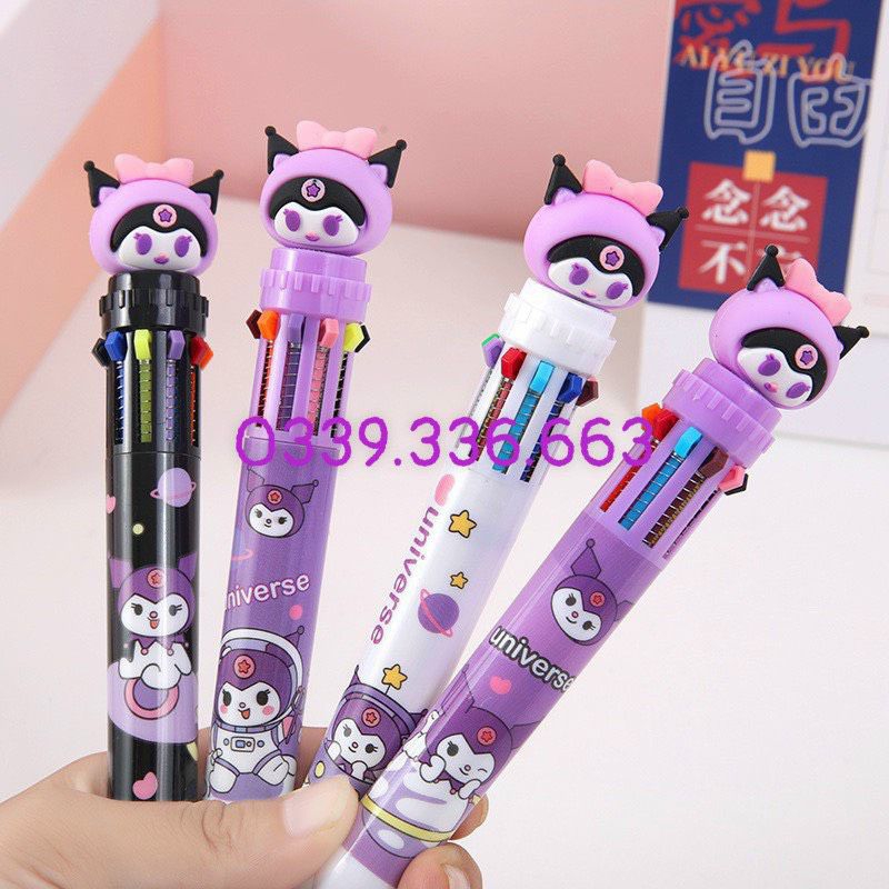 Bút 10 ngòi dễ thương nhiều mẫu