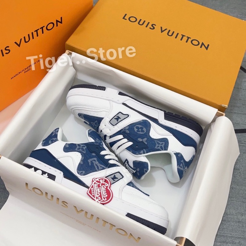 GIÀY L’V XANH BÒ NAVY 2023 LAI AU SC