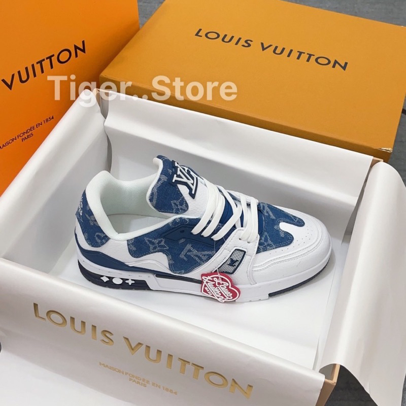 GIÀY L’V XANH BÒ NAVY 2023 LAI AU SC