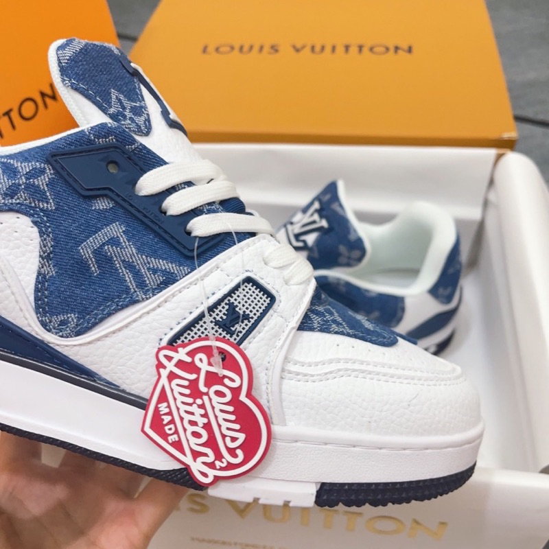 GIÀY L’V XANH BÒ NAVY 2023 LAI AU SC