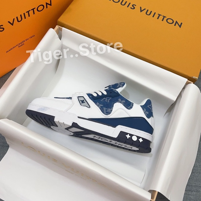 GIÀY L’V XANH BÒ NAVY 2023 LAI AU SC