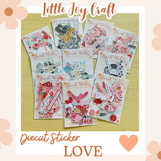 (Part 2) - DIECUT STICKER trang trí sổ Scrapbook, Khung ảnh nổi chủ đề Kỉ niệm tình yêu (LOVE)