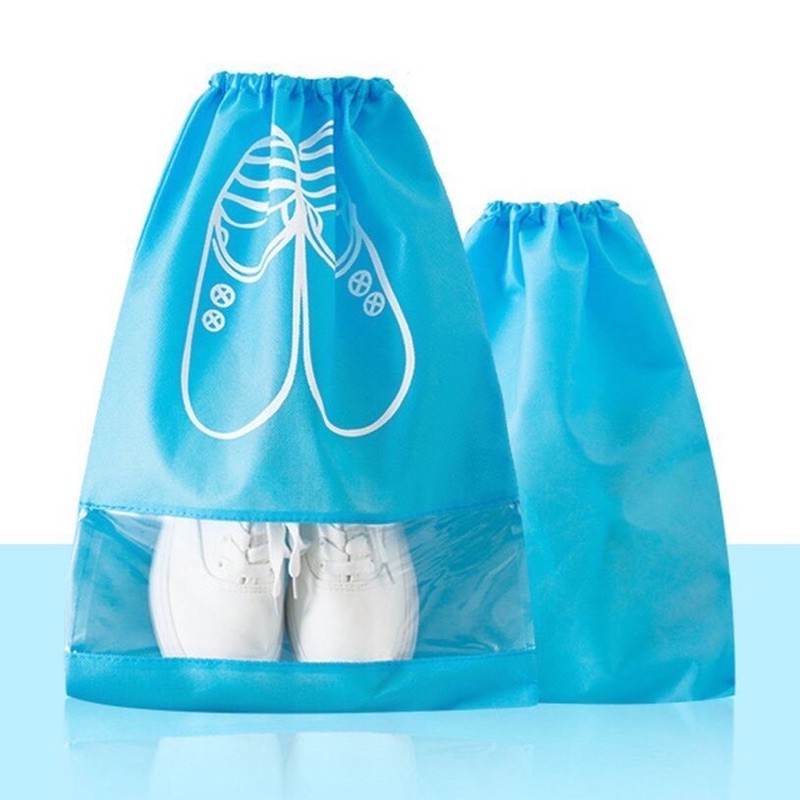 úi Vải Đựng Giày Dép Dây Rút Chống Bẩn Du Lịch Size Lớn Với Họa Tiết Thiết Kế Đẹp Mắt
