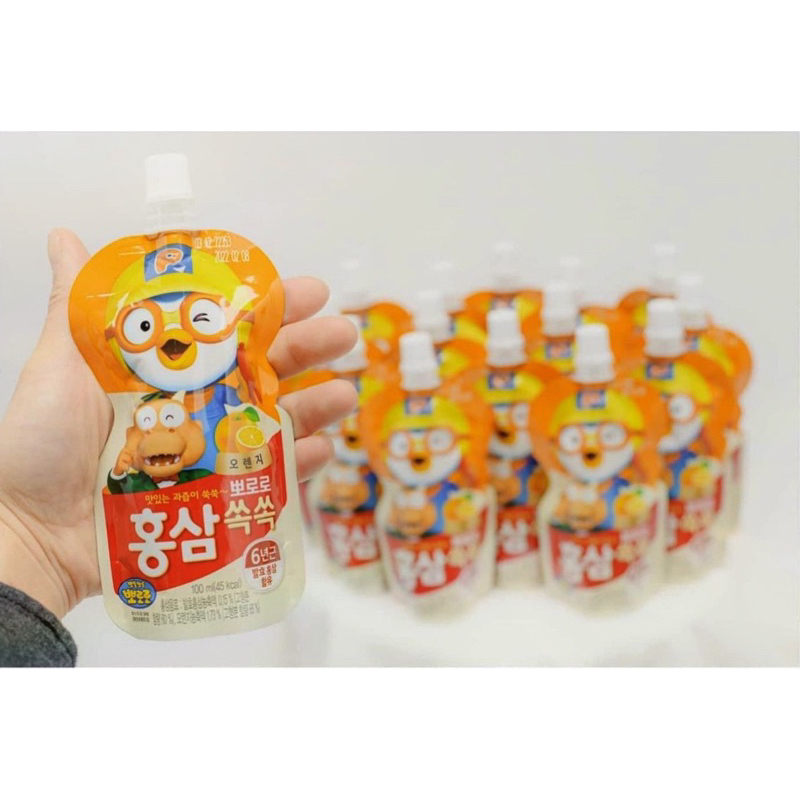 Nước hồng sâm PORORO PALDO HÀN QUỐC cho bé