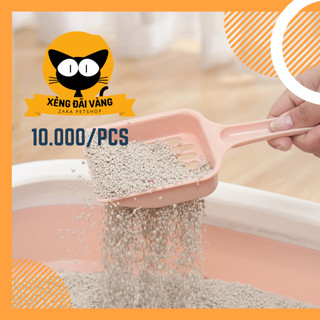 Xẻng xúc cát hốt phân cho mèo bằng nhựa hoặc inox