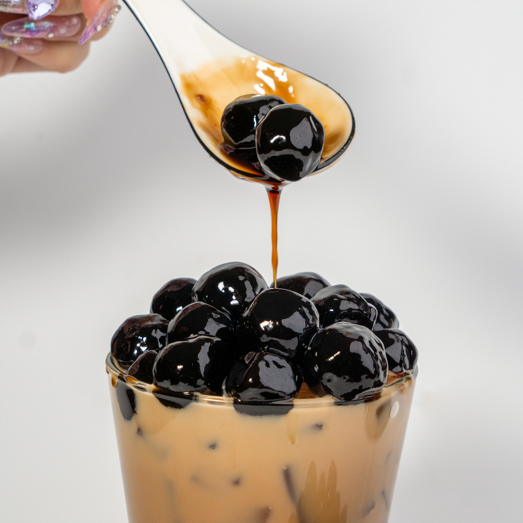 Trân châu đen khổng lồ - túi 500gr / 1kg - Nguyên liệu pha trà sữa - Bếp Chè Thái