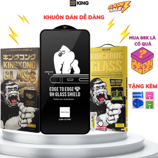 Kính cường lực KingKong cho iphone Full Màn 6plus/7plus/8/8plus/x/xs/xs max/11/12 pro/11 12 13 14 promax