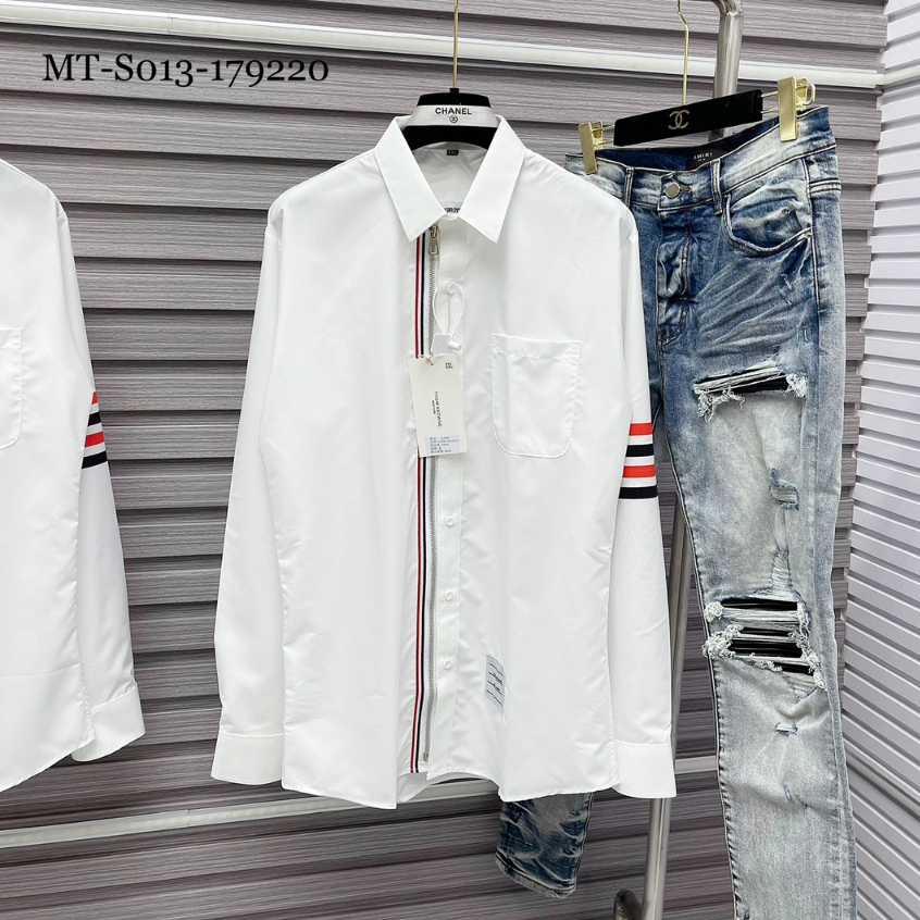 Sơ Mi Thom 4 Vạch Tay Chất Vải Lụa Bóng Bản NEww 2023 | BigBuy360 - bigbuy360.vn