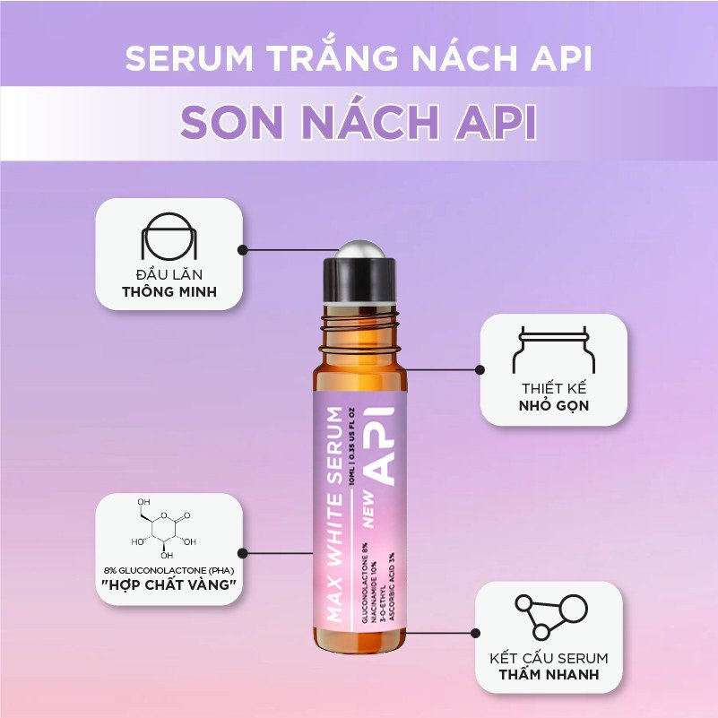 Son nách API, lăn khử mùi hôi nách API, Serum khử mùi ngăn tiết mồ hôi 72h | BigBuy360 - bigbuy360.vn