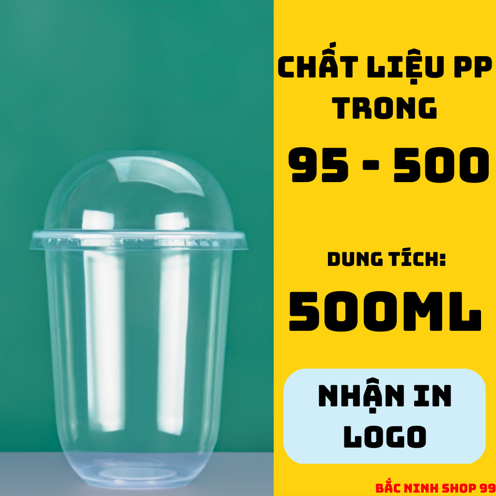 50 chiếc cốc nhựa đáy bầu 360ml - 500ml - 700ml đựng trà sữa | BigBuy360 - bigbuy360.vn