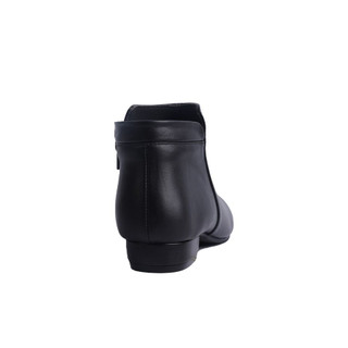 HCM - Giày Boot Hạnh Dung Dây Kéo Bên Hông HD2522AG ( Màu Đen )