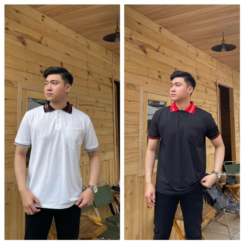 Áo gucci. áo polo nam, chất cá sấu.