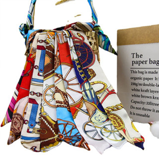 Khăn lụa, turban quấn quai túi xách, phụ kiện túi xách, thắt nơ FANSIMAN