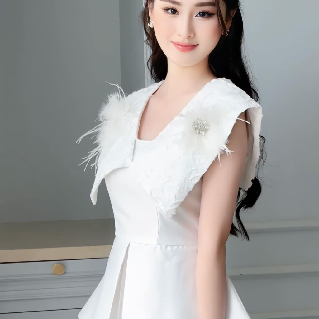 Set/Đầm Thiết Kế MAY CH40-M1 Siêu Che Bụng - Set/Đầm Dự Tiệc Sang Trọng Chuẩn Hãng MAY