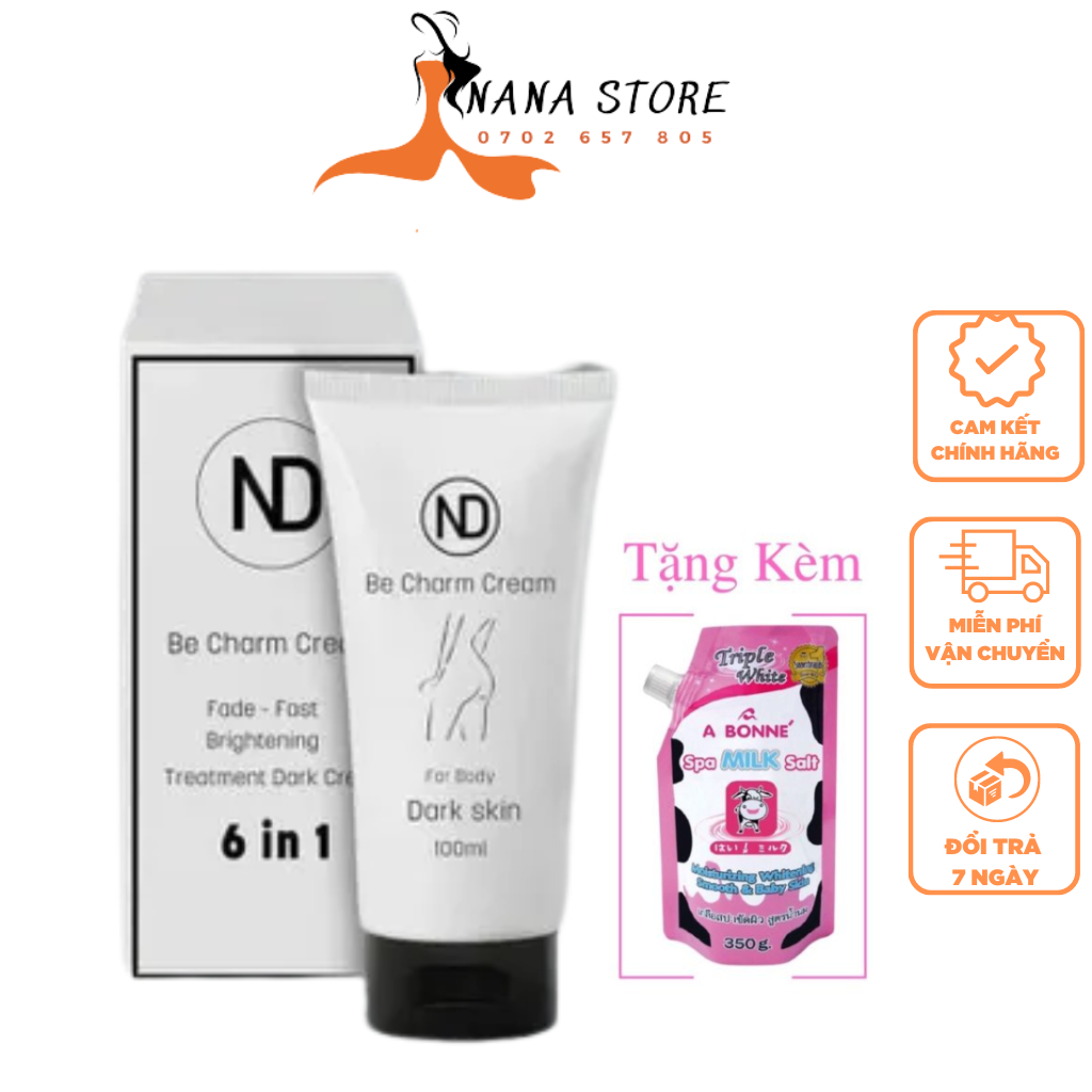 Kem Giảm Thâm Be Charm - Giảm Thâm Vòng 3 Tặng Kèm Muối Tắm