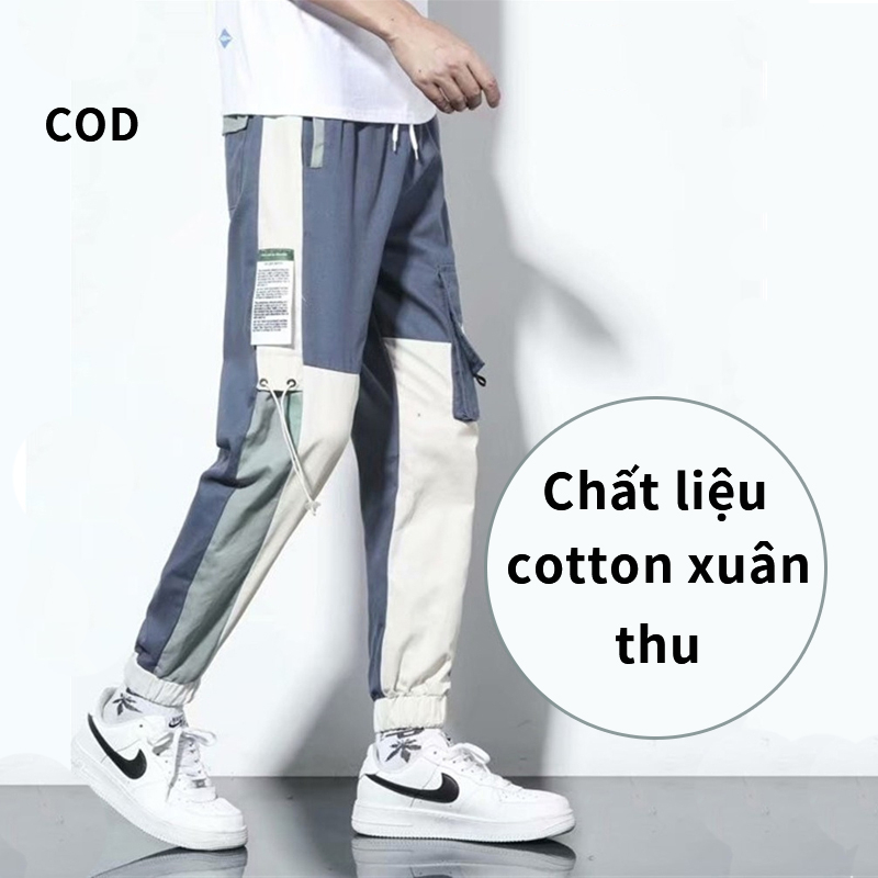 Thương hiệu mùa hè mới áo liền quần dáng rộng hợp thời trang phong cách Hàn Quốc cho nam