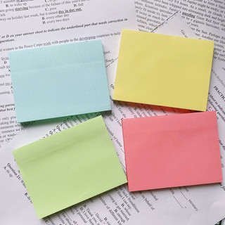 Giấy note, giấy ghi chú Sticky note 100 tờ dày mịn Pastel mix nhiều màu