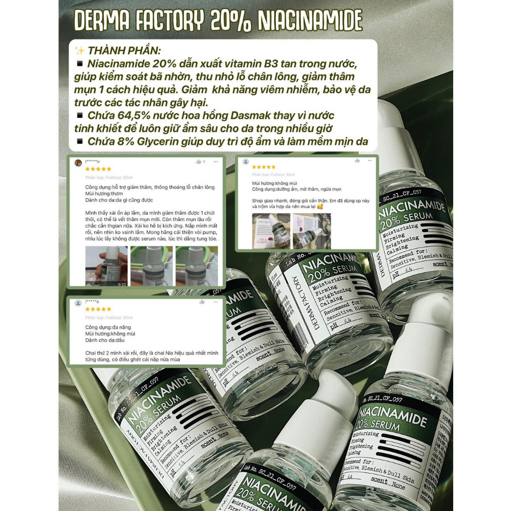 Niacinamide 20%  - Serum dưỡng trắng