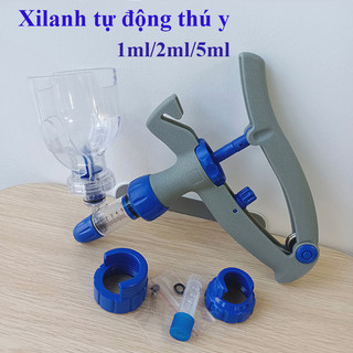 Rẻ🎉 Xilanh tự động tiêm liên tục 1ml/2ml/5ml, xilanh tự động tiêm thú y, xi lanh tiêm gà vịt heo bò