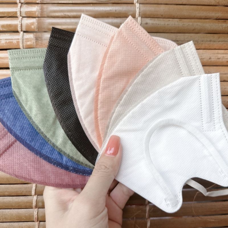 Túi 10 Cái Khẩu Trang KN95 Nội Địa Trung, Quai Cùng Màu