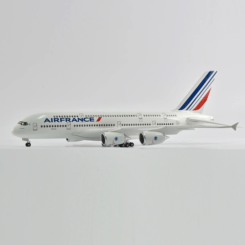 Mô hình máy bay Air France Airbus A380 47cm 1:160 có đèn led tự động theo tiếng vỗ tay hoặc chạm MB47027