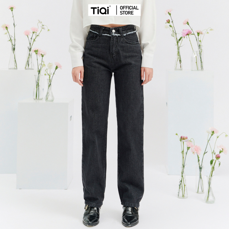 Quần jean nữ ống rộng siêu dài TiQi Jeans B2-270