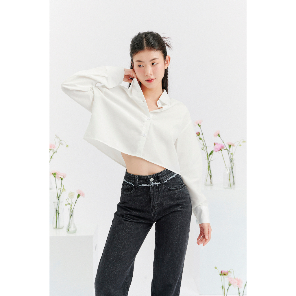 Quần jean nữ ống rộng siêu dài TiQi Jeans B2-270