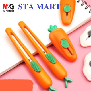 Dao rọc giấy hình củ cà rốt m&g assn2243/ assn2242 mini lưỡi ngắn và lưỡi dài 9mm