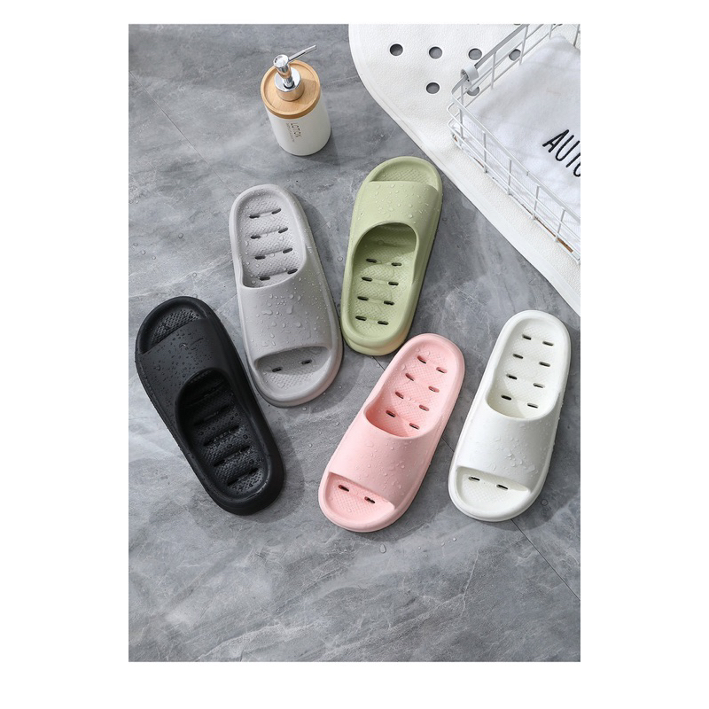 Dép Quai Ngang Nam Nữ Unisex Siêu Êm Siêu Nhẹ Đế Cao 5cm Cao Su Non Cao Cấp