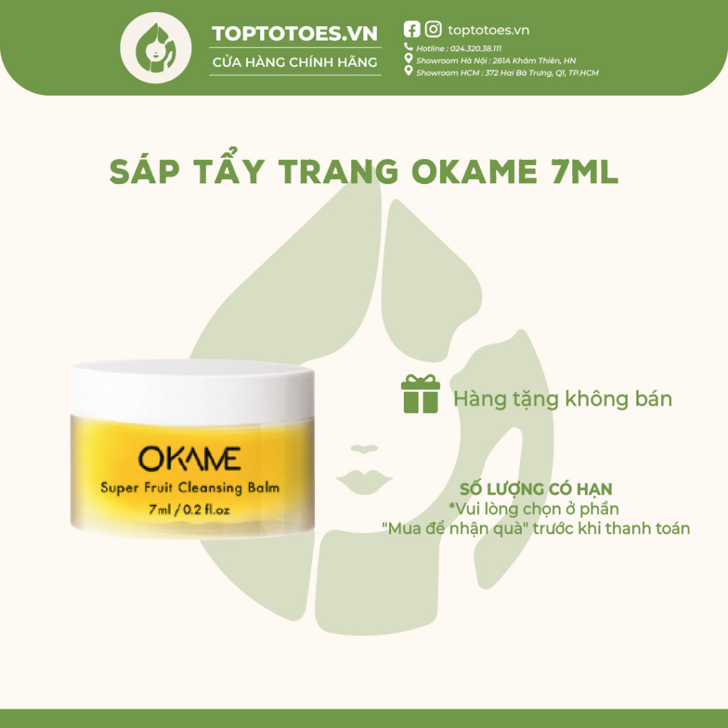 Sáp tẩy trang OKAME 7ml [QUÀ TẶNG KÈM ĐƠN HÀNG]