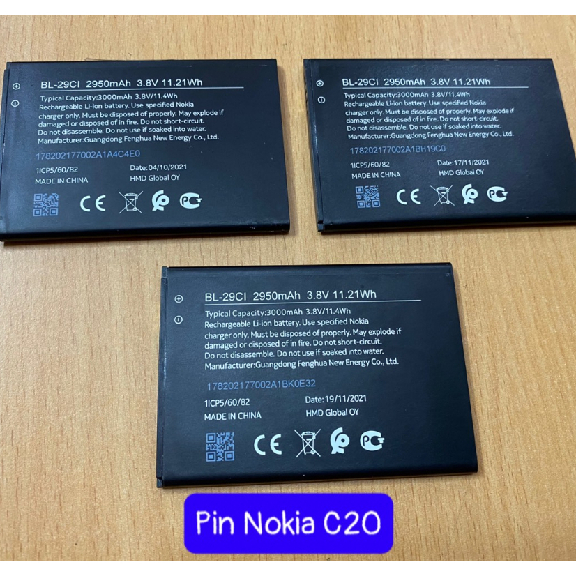 Pin Nokia C20 Bóc Máy