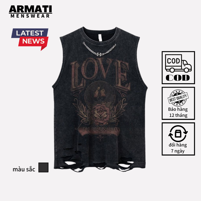 Áo Thun Ba Lỗ nam form rộng đẹp cao cấp,Áo TankTop Nam Chất Liệu Thun Lạnh 100% Cotton phong cách streetwear